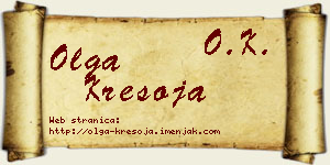 Olga Kresoja vizit kartica